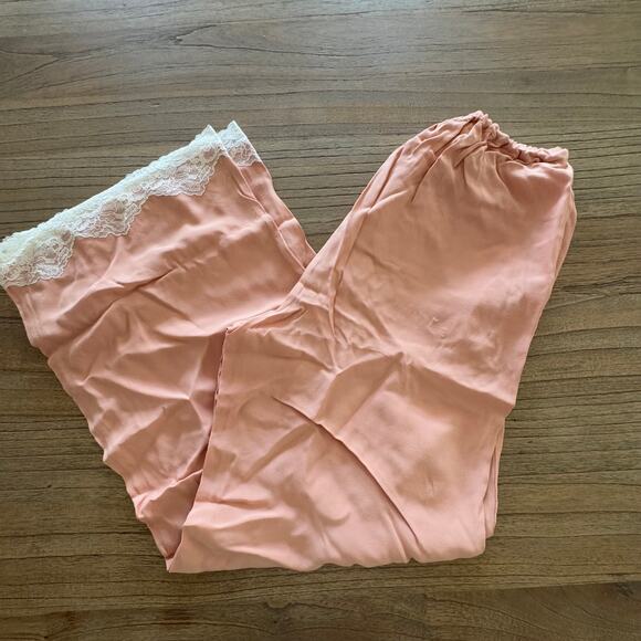 Anthropologie Lace-Trim Silky Pull-On Pants - Size XS - Picture 9 of 10